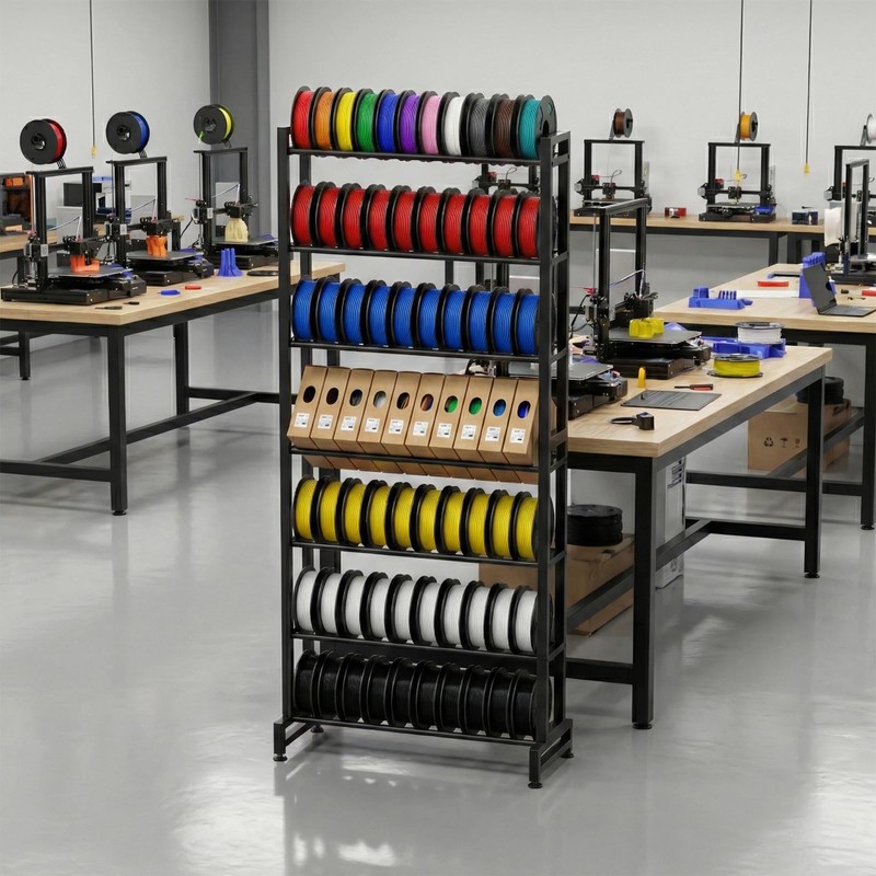 3D Printer Filament Rack, 7-Tier Heavy Duty Filament Storage Shelf,