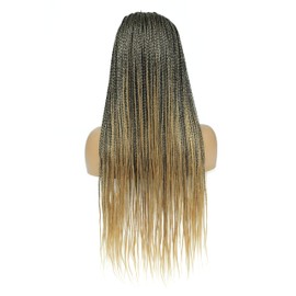 InJuting Hair Headband Box Braids Wig for Women Long Braided Synthetic Wig Stylish and Versatile Jumbo Box Braided Wig (M1B/30) (M1B/27)