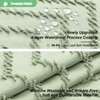 Dynamene Extra Long Shower Curtains, 96 Inch Long Boho Tufted