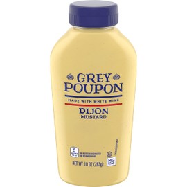Grey Poupon, Dijon Mustard, 10oz Squeeze Bottle (Pack of 2)