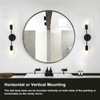 E27 E26 Double Wall Light Base Iron 85‑265V Black Modern