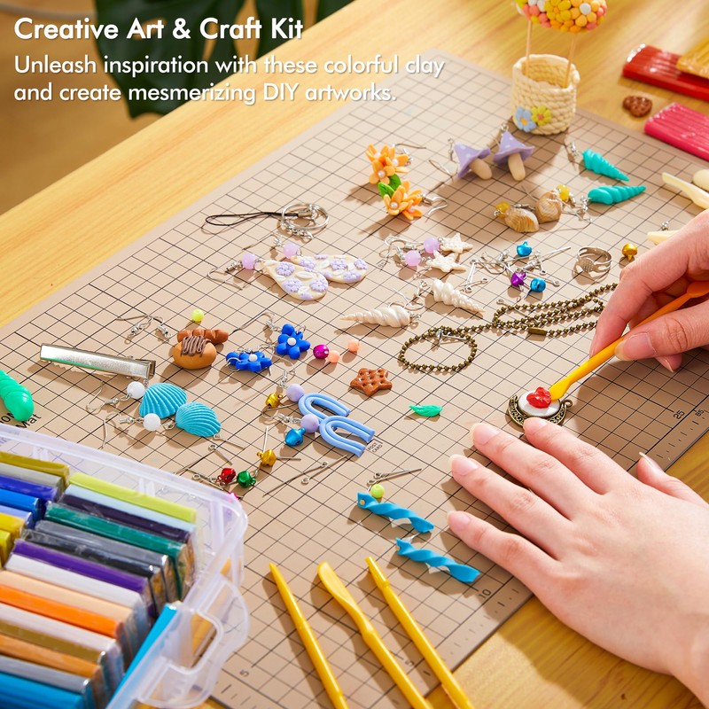 Shuttle Art 82 Colors Polymer Clay Kit, Oven Bake Clay