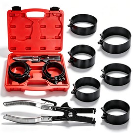 MRCARTOOL Piston Ring Compressor Tool 7Pcs with Plier,6 Rings 2-7/8"-4-5/8"