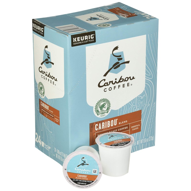 Caribou Coffee Caribou Blend, Single Serve Coffee K-Cup Pod, Medium