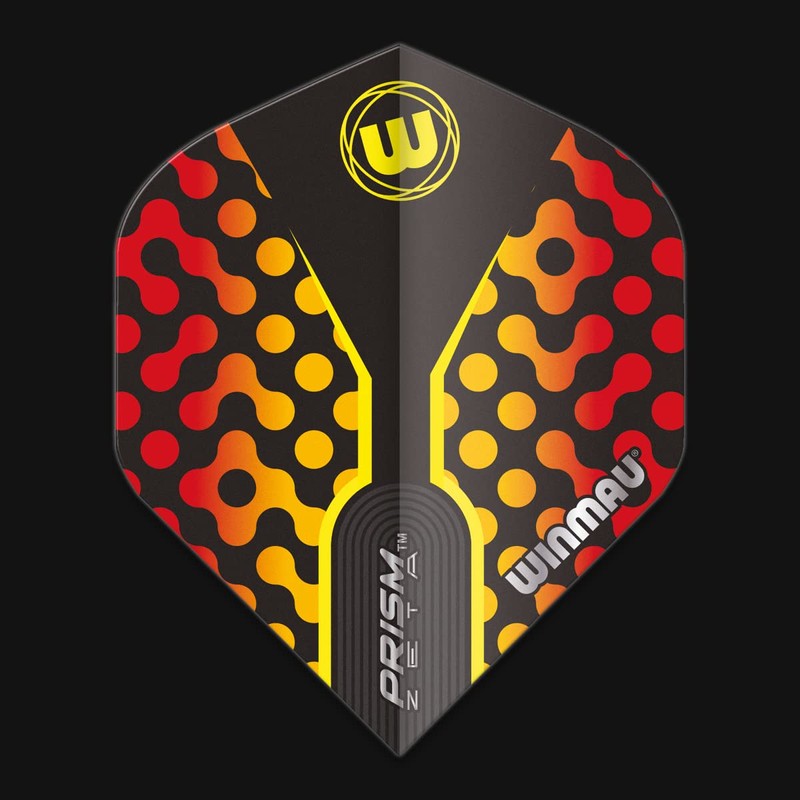 WINMAU Prism Zeta Black, Yellow & Red Extra Thick Dart