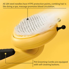 LALFPET Cat Brush for Shedding,Dog Brush for Grooming and Hair Remover,Dog Grooming Brush,Cat Grooming Brush Dehairing Comb Brush for Pets with Long or Short Hair Tangles and Loose