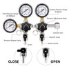 MRbrew CO2 Regulator Dual Output CGA-320 Keg Regulator, Draft Beer