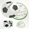 24Pcs Football Invitation Cards, Birthday Invitations For Boys, Round Football