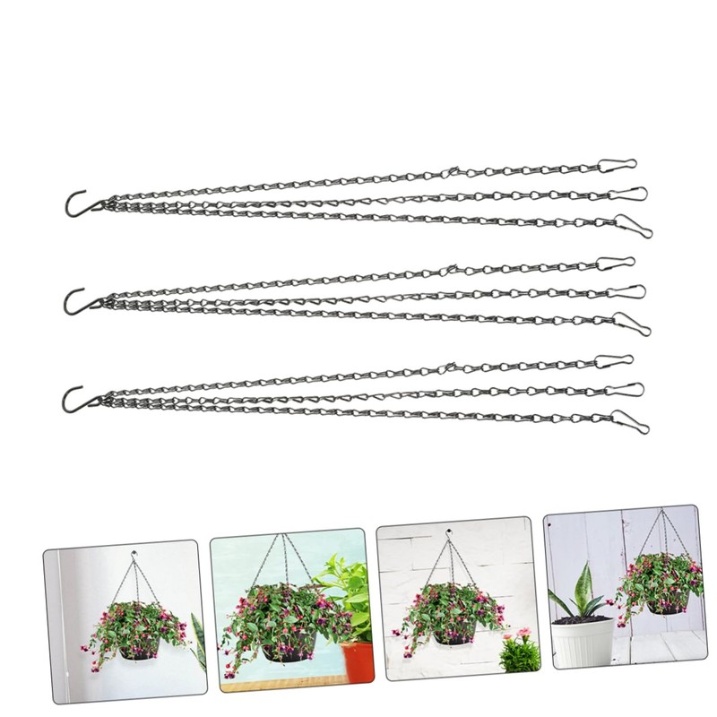Gatuida 6pcs Heavy Duty Metal Hanging Chains for Planters Bird