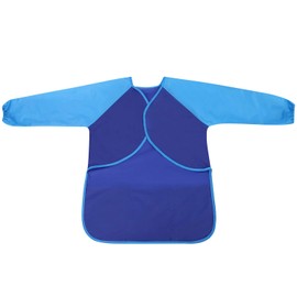 Kids Waterproof Art Smock Children Paint Apron Painting Smock Long Sleeve Toddler Play Aprons Boys Girls Artist Painting Aprons with 3 Pockets for Painting, Cooking, Crafts, Eating for Age 5-7 Years