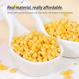 Dried Mango Dices 5.64oz/160g，mango chunks，mango dried fruit unsweetened，add to trail mix, or incorporate into smoothies