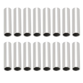 Create idea 500pcs Fishing Line Crimp Sleeves 1.6mm ID 8mm Long Single Barrel Crimp Sleeves Copper Crimp Sleeves for Sea Lure Boat Platform Fishing