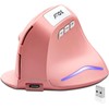 Generic Ergonomic Mouse,2.4G Wireless Vertical Mouse Pink Computer Mouse with