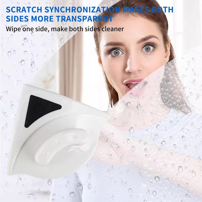 YEXINGO Double-Sided Magnetic Window Wiper for 3-8mm Thickness Single-Sided Glass