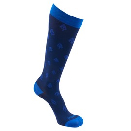 Supporo Unisex Fashion Compression Socks Classic, Blue, Small
