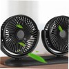 ULTECHNOVO 1Pc Portable Car Fan Dual Head Electric Cooling Fan