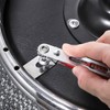 Wolfride 2Pcs Mini Ratchet Wrench Set, 1/4" Hex Bit Drive