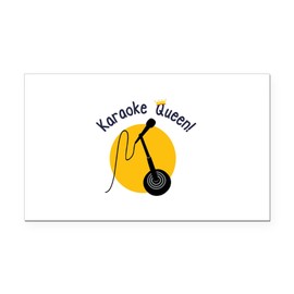 CafePress Karaoke Queen Rectangle Car Bumper Magnet