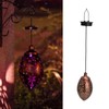 Iron Hollow Water Drop Lamp Solar LED Lantern Garland Garden