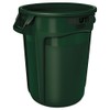 Brute Rubbermaid Round Container - 32-Gallon Capacity - Green -