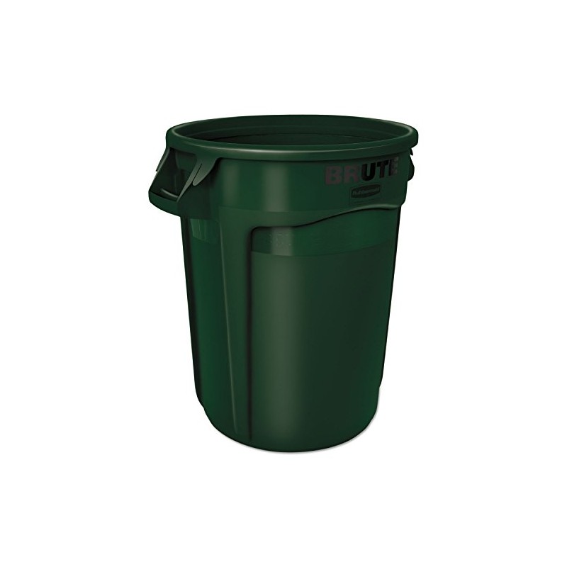 Brute Rubbermaid Round Container - 32-Gallon Capacity - Green -