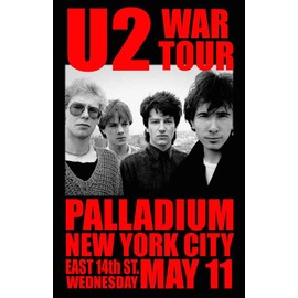 GENERIC U2 REPLICA CONCERT POSTER, 17 x 11 inches, Wall Art, Music, Living Room, Bedroom