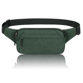 Bumbag Waterproof Bum Bag Waist Fanny Pack Running Belt for Men Women Unisex Bum Bag with Adjustable Belt for Outdoors Workout Hiking Gifts for Ladies Boys (Olive)