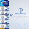 PKCELL 5 Pack CR2016 Battery CR 2016 3V Lithium Battery