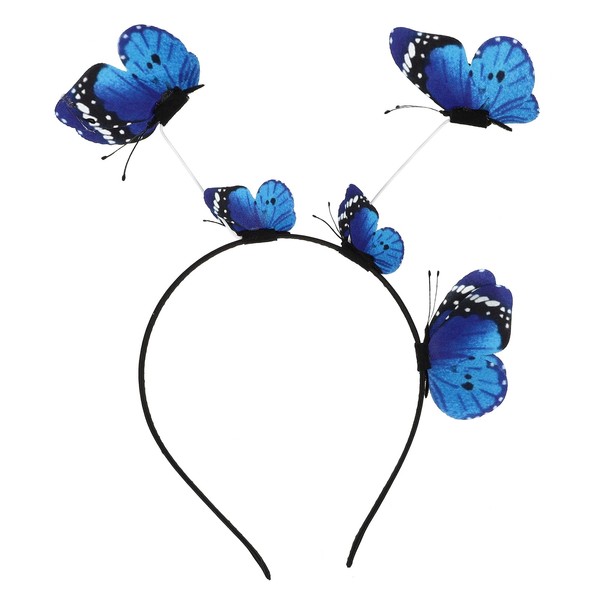 FOMIYES Butterfly Headbands for Women Butterfly Hair Hoop Hair Band Party Fairy Headpiece Cosplay Headwear