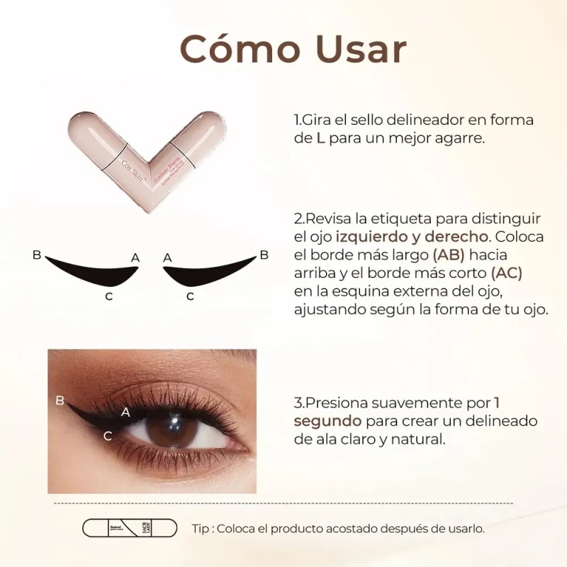 Shedoes Doble Sello Delineador De Ojos Waterproof