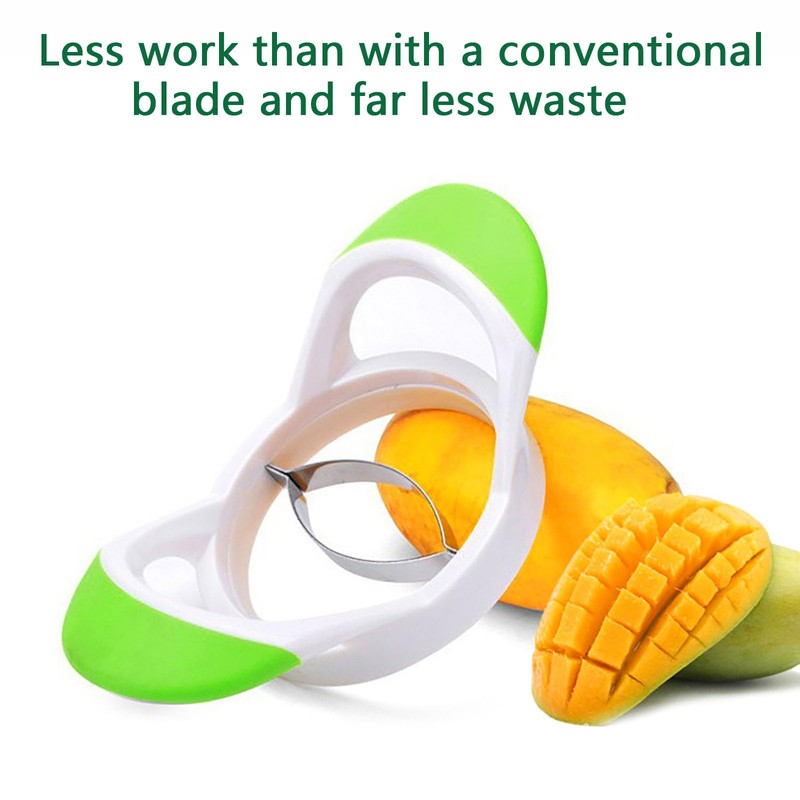One Piece Stainless Steel Blade Mango Cutter Durable Fruit Cutter