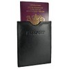 Travel Passport Holder Sleeve Protector Cover Wallet Real Leather RFID