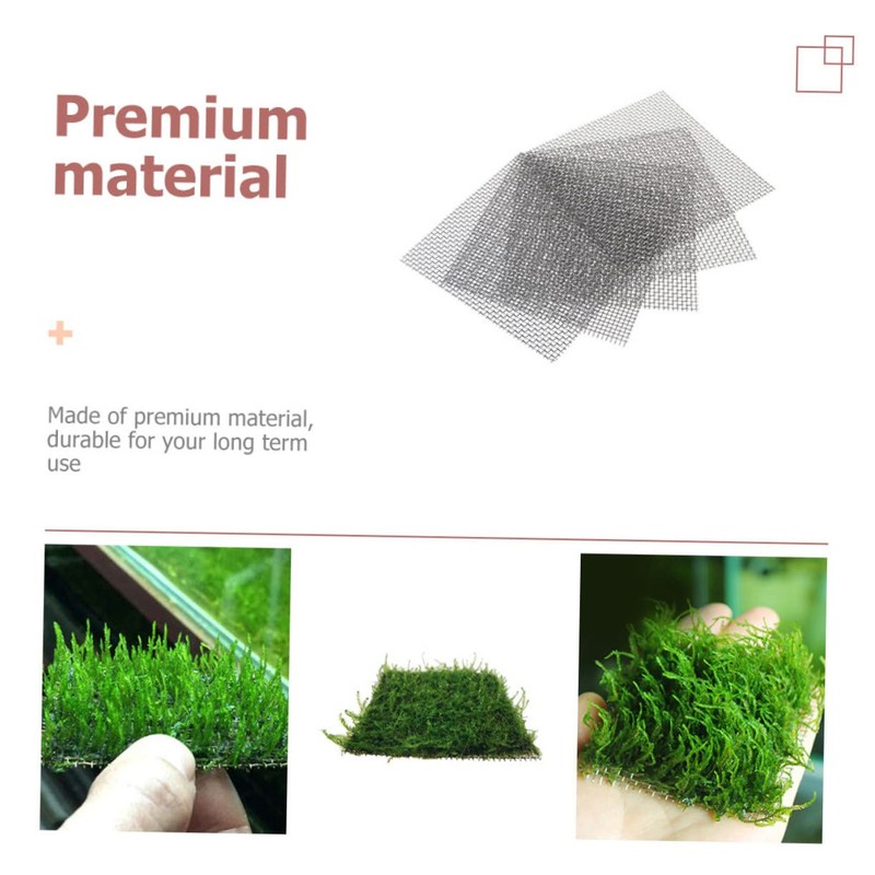 SUPVOX 5Pcs Stainless Steel Aquarium Mesh Nets Wear Resistant Wire