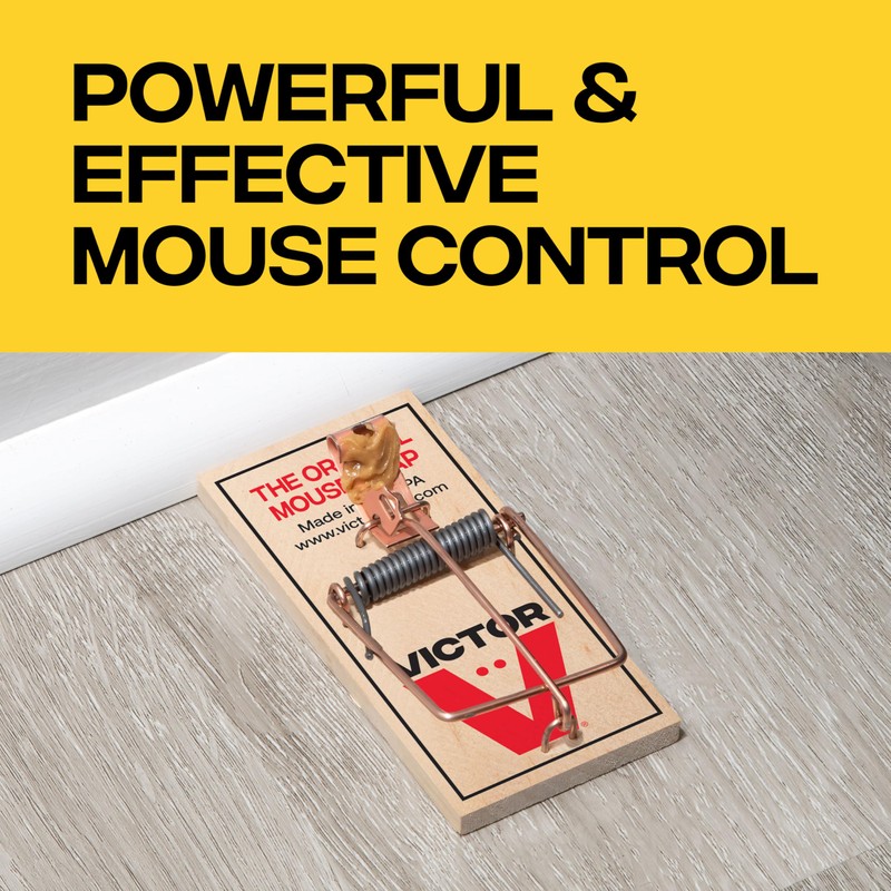 Victor Metal Pedal Sustainably Sourced FSC Wood Snap Mouse Trap