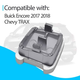 Gear Shift Gaiter Boot Console Trim Cover Compatible with Chevy TRAX & Buick Encore Center Panel Small Cover Replace 42559686 42355599 (Silver)