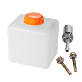 Inscrip Fuel Tank, 2.5 L Fuel Tank, Plastic Petrol Tank with 2 Wall Mountable Mounting Screws, Water Tank, Diesel Tank, Water Tank, Universal Oil Box, Portable Tank for Boat, Truck