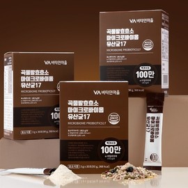 Vitamin Village 비타민마을 퍼펙트바이오틱스 곡물발효효소 마이크로바이옴 유산균 17 3박스 총90포 3개월분 Vitamin Village Perfect Biotics Grain Fermented Enzyme Microbiome Probiotics 17 3 Boxes Total 90 Packs 3 Months Supply