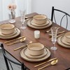 E-far 10.5” Ceramic Dinner Plates Set of 6, Large Reactive