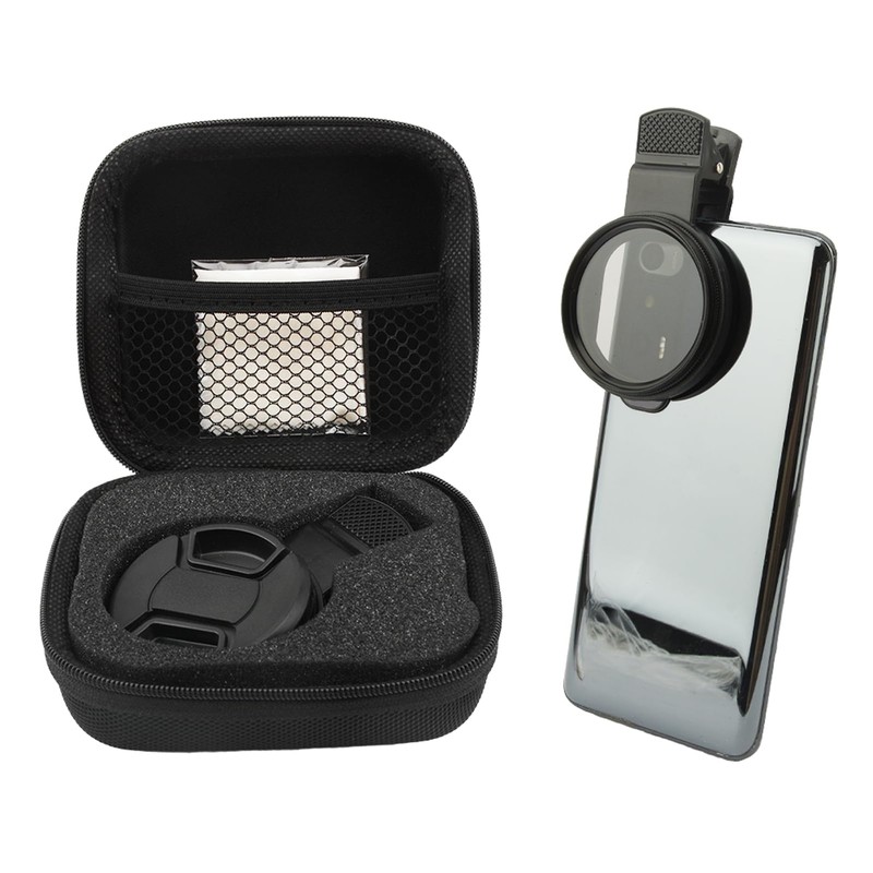 Tongdejing 52mm Clip-on CPL Phone Camera Lens Filter, Universal CPL