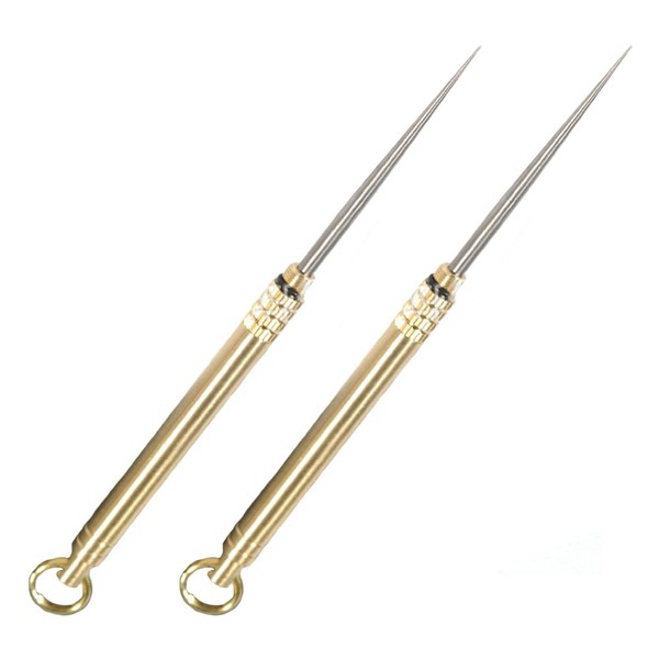 2 Pack Pocket Toothpick Holder, Portable Titanium Toothpick with Key