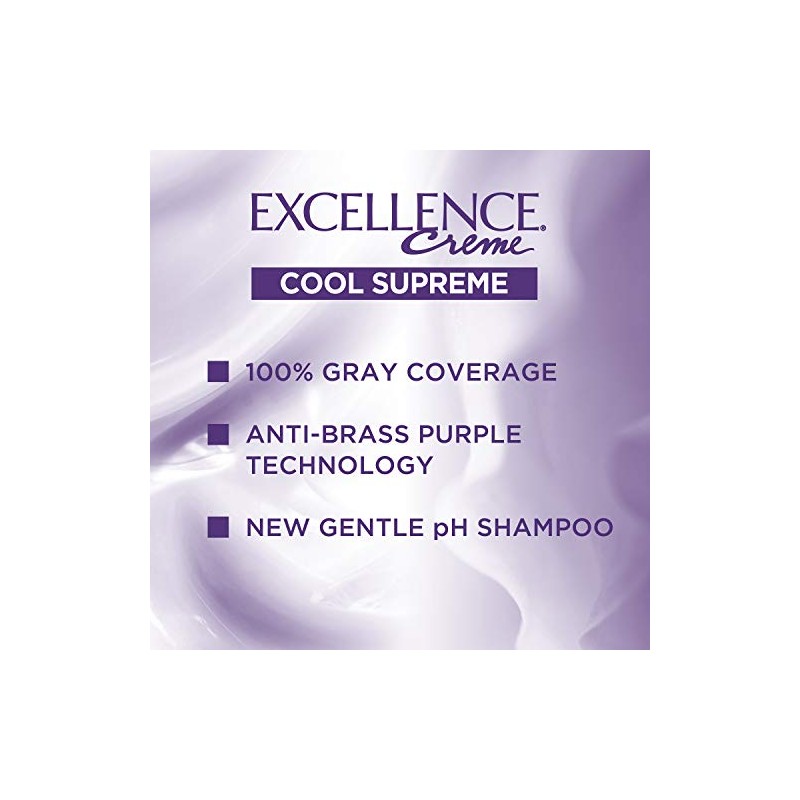 L'Oreal Paris Excellence Cool Supreme Permanent Hair Color, Ash, 100
