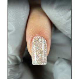 kodi professional Cover Base Crystal Drops Reflective flakes shimmer coat gel (Cover Base Crystal Drops 01, 7ml)