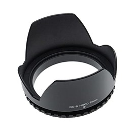 vhbw Lens Hood for 95mm Lens, 95mm Wide Angle to Telephoto Lenses - Wide Angle Lens Hood Black Plastic Tulip