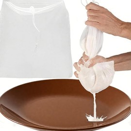 2 PcsReusable Mesh Strainer Bags, Nut Milk Bag，Cheesecloth Bags for Straining, Cloth Strainer for Juicing Nutmilk,Coffee,Milk,Filter Bag,Reusable