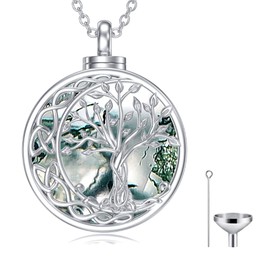 WINNICACA Urn Necklace for Ashes Sterling Silver Tree of Life Cremation Jewelry for Ashes Gifts Keepsake Memorial Jewelry for Women