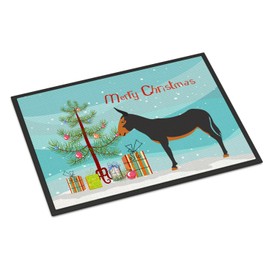 Caroline's Treasures BB9222MAT Catalan Donkey Christmas Door Mat, Indoor Rug or Outdoor Welcome Mat 18x27 Doormat, 18H X 27W, Multicolor