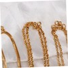 NUOBESTY Fashion Gold Metal Chain Necklace 6pcs for Women's Jewelry