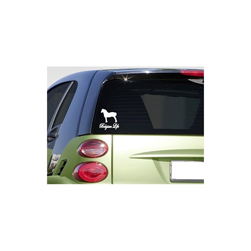 EZ-STIK Belgian Life Horse 6" stickerF273 Decal Draft Horse Percheron