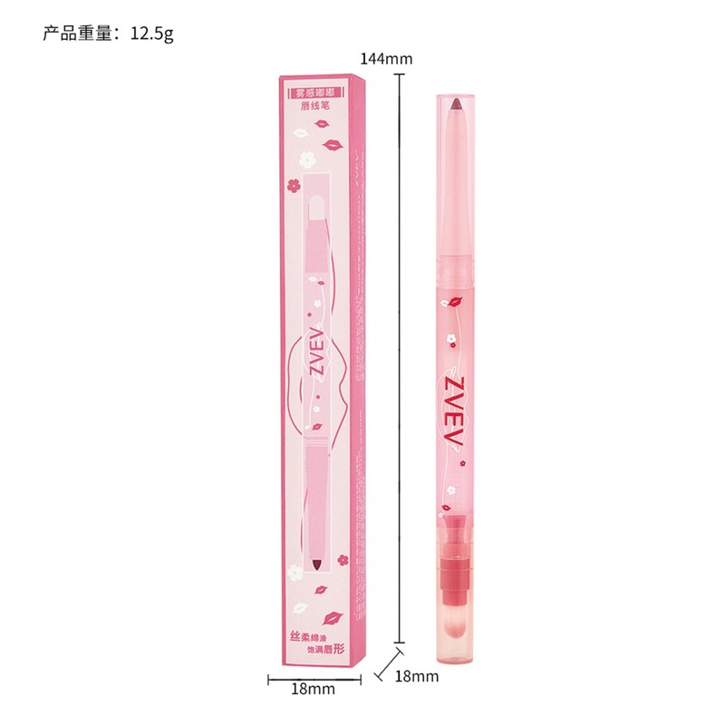 ZVEV Matte Lip Liner Tooty Lip Liner No Fall Brush