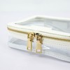 Toiletry Bag Waterproof Toiletry Travel Bag Clear PVC Zippered Cosmetic